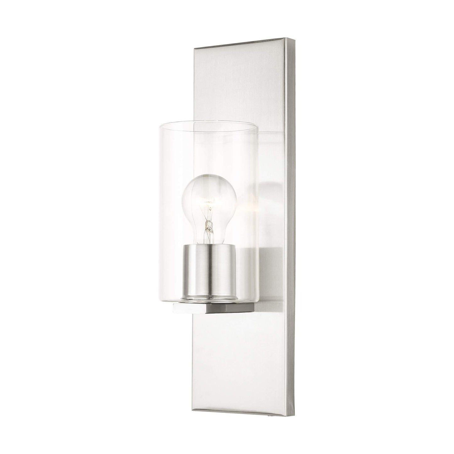 Livex Lighting 1 Light Brushed Nickel Wall Sconce
