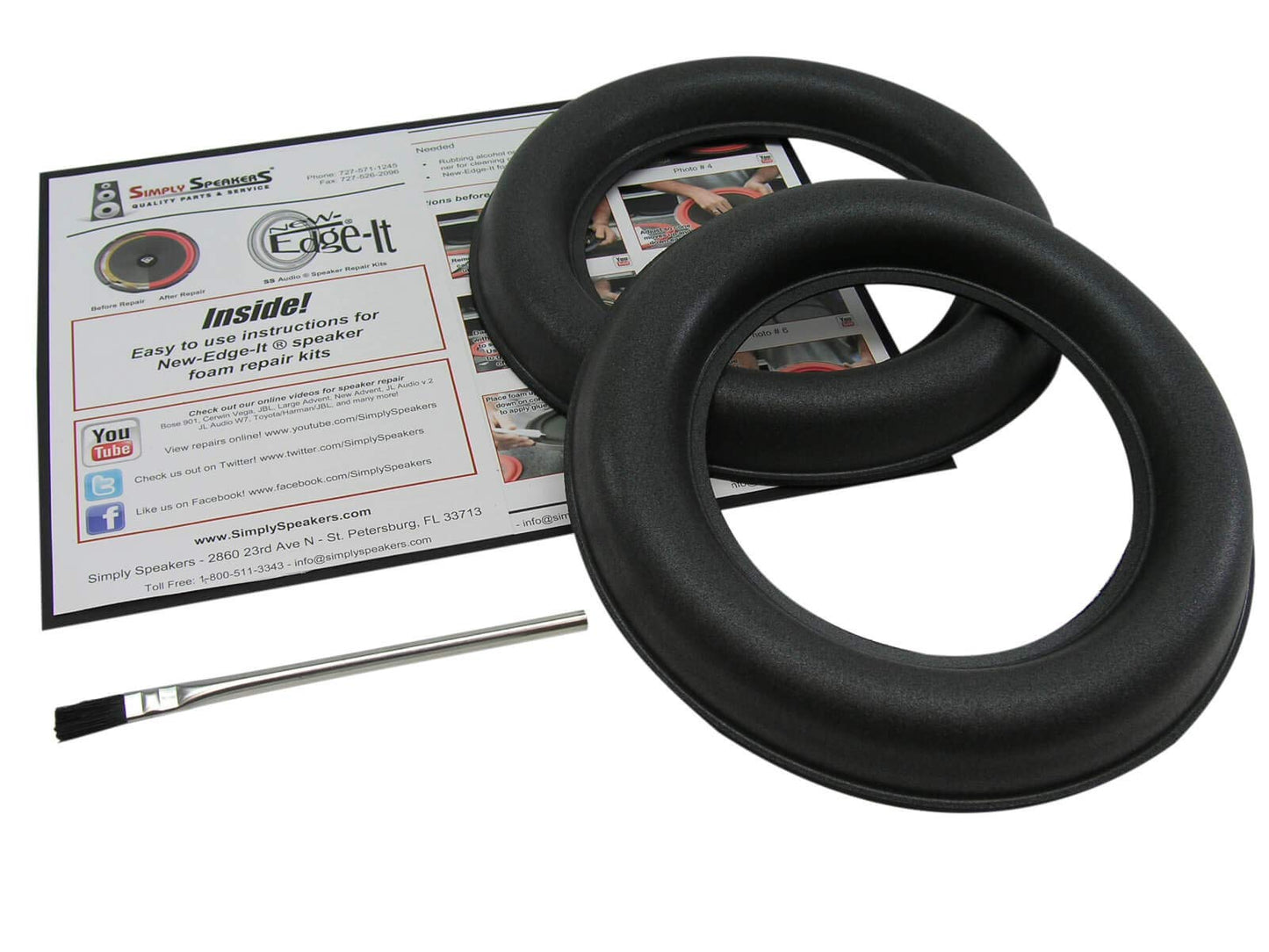 Speaker Repair Kit Compatible with JL Audio 8W7, FSK-8JL-W7 (Pair)