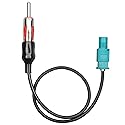 RED WOLF Car Radio Antenna Wire Adapter Fit for 2003-2007 Volkswagen VW Jetta Passat BMW X5 M3, for 2007-2023 Jeep Wrangler JK JKU Dodge Chrysler