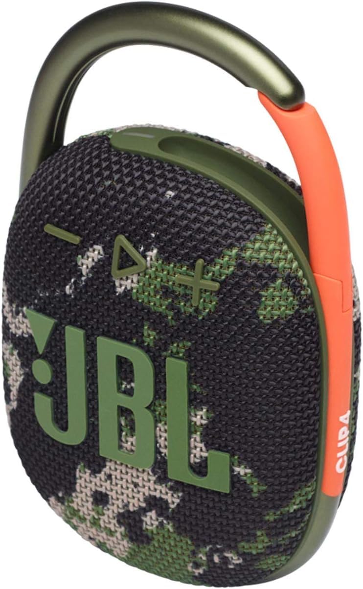 JBL Clip 4 - Speaker - for Portable use - Wireless - Bluetooth - 5 Watt - Squad, JBLCLIP4Squad-5Watt