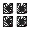 4PCS Dual Ball Bearings Fan 60x60x10mm DC 12V 6010 Brushless Cooling Fan, Replacement Ball Bearing 60mm 10mm Fan for Cooling DIY PC Computer Case Fan