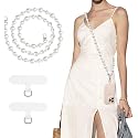 TiMOVO Universal Phone Lanyard Crossbody Strap, Anti-Theft Beaded Pearl Chain, Adjustable Cell Phone Neck Holder for iPhone 17 Pro Max 16 15 14 & Most