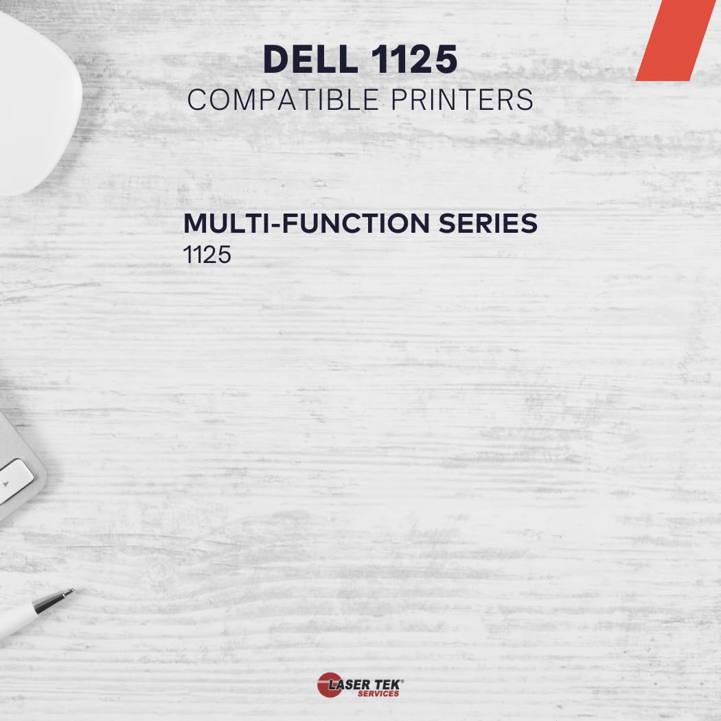 Laser Tek Services Compatible 310-9319 / 310-9318 Toner Refill Kit - Refills Dell 1125 Toner Cartridges - Works with Dell 1125 MFP, XP092, XP407