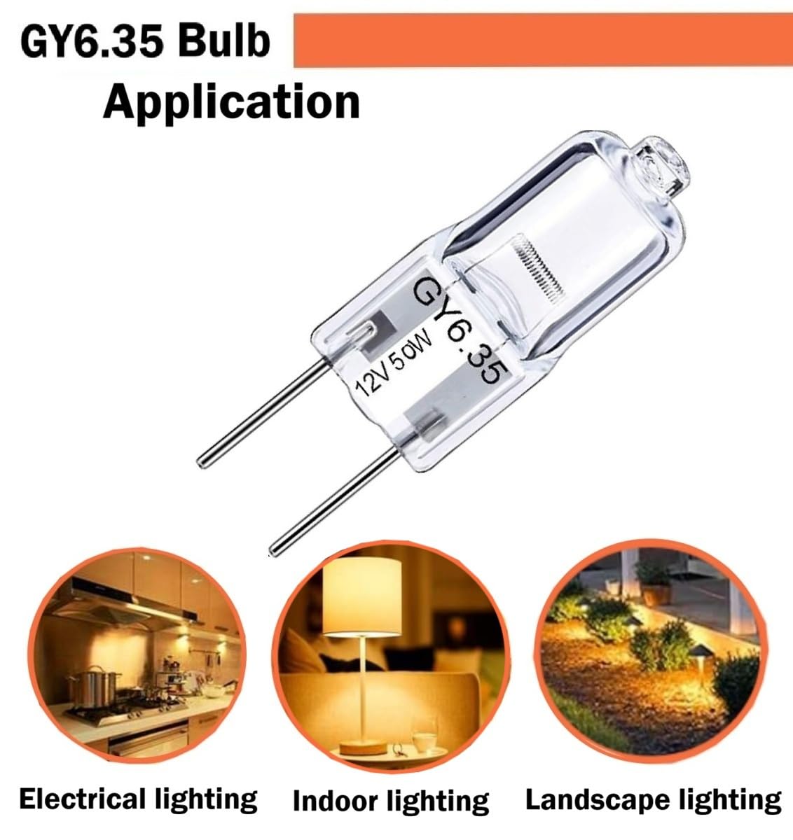 Vaiwely (2 Pack) 12V 50W Halogen Bulb T4 Halogen Bulb 50 watt Replacement S3121, S3470, 50T4/CL, 64440 12V 50W GY6.35 Base Halogen halostar Light Bulb