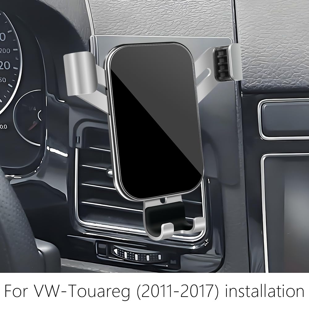 LUNQIN Car Phone Holder for Volkswagen Touareg 2011 2012 2013 2014 2015 2016 2017 VW Auto Interior Accessories Best Cell Phones Mount Cellphone Mobile
