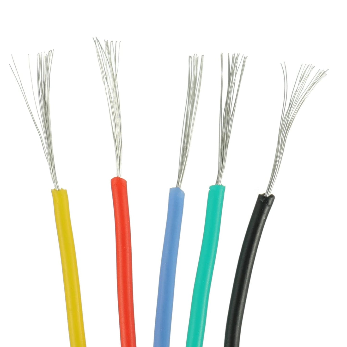 BOJACK 28 AWG Flexible Silicone Wire Electric Wire Hook up Wire Kit 300V Cables with Plus 20 φ2mm Heat Shrink Tubings and a Mini Wire Stripper(5…