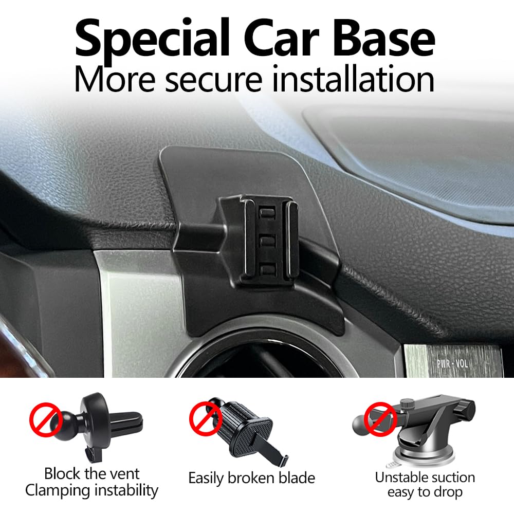 JIEZMO Car Magnetic Phone Mount for Toyota Tundra 2014 2015 2016 2017 2018 2019 2020 2021 Auto Interior Accessories Best Cellphone Holder Mobile Cell
