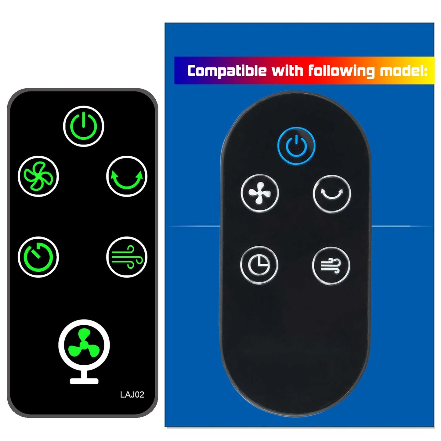 Replacement for OmniBreeze Digital Tower Fan Remote Control 3 Breeze Quiet Oscillation Timer DC2018