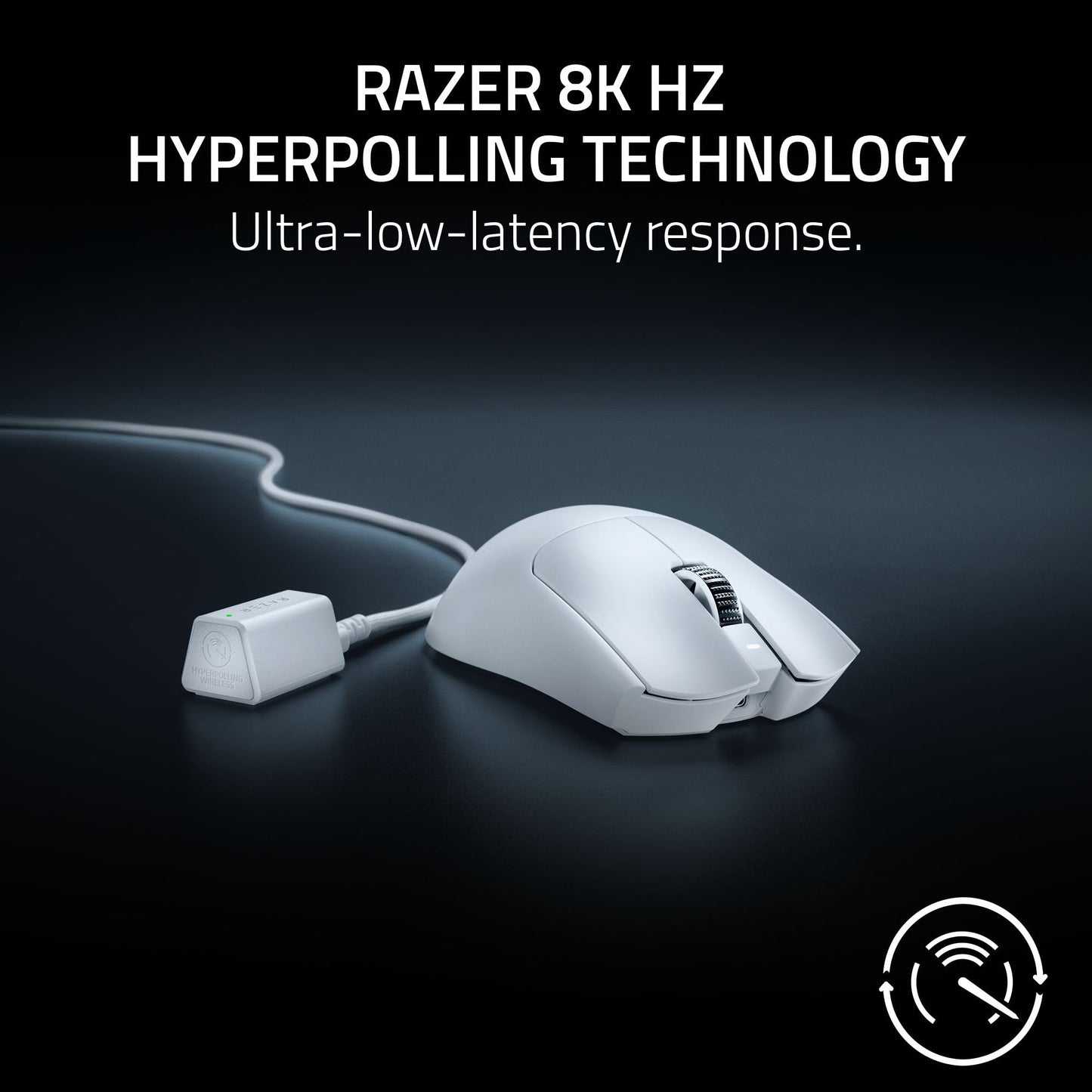 Razer Viper V3 Pro Wireless Esports Gaming Mouse: Symmetrical - 55g Lightweight - 8K Polling - 35K DPI Optical Sensor - Gen3 Optical Switches - 8