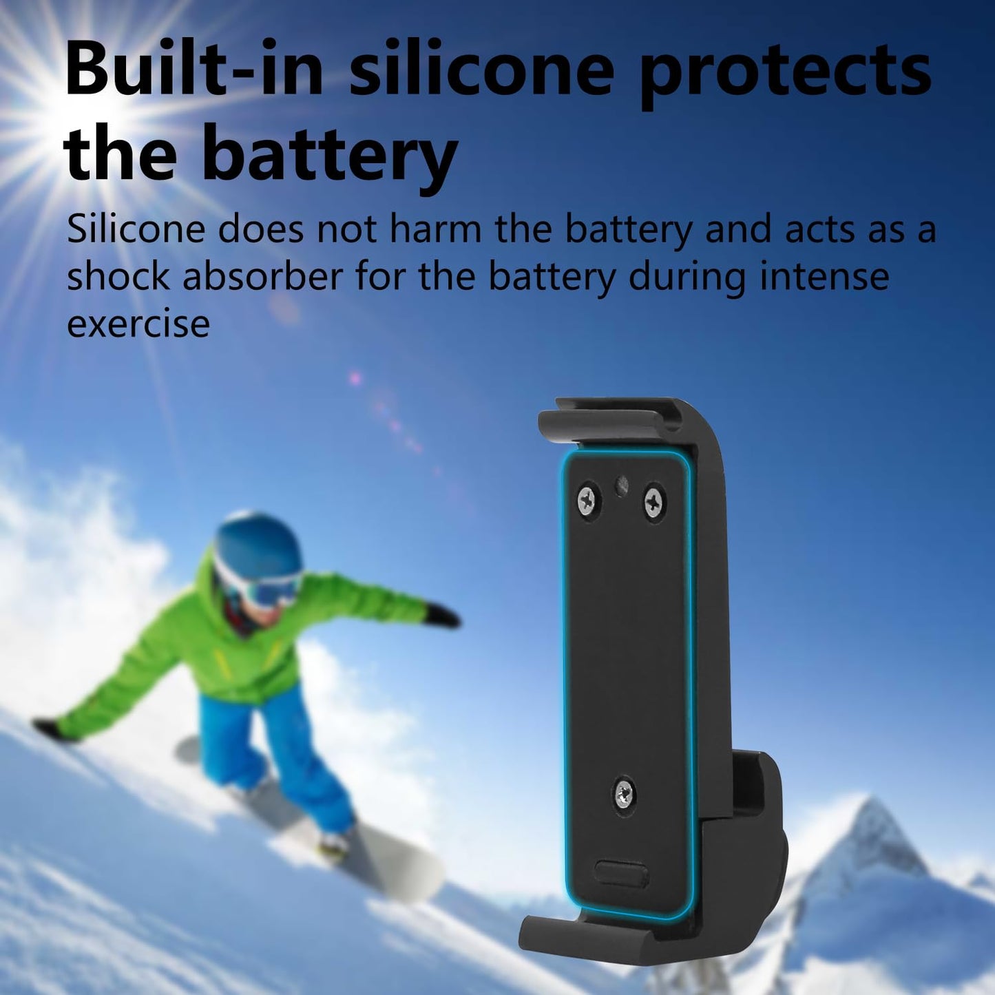 Suptig Upgraded Battery Door Cover, Replacement Side Door for GoPro Hero 13 Hero 12 Hero 11 Hero 10 Hero 9, Water Snow Resistant IPX 6 Waterproof.