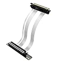 NovaGrowth PCIE 5.0 Riser Cable,PCI-E 16X 128GB/s Compatible with PCIE 4.0 and WRX80/ 90E, RTX4090/ 5090/ RX7900XTX, Gen 5 GPU Graphics Card Extension