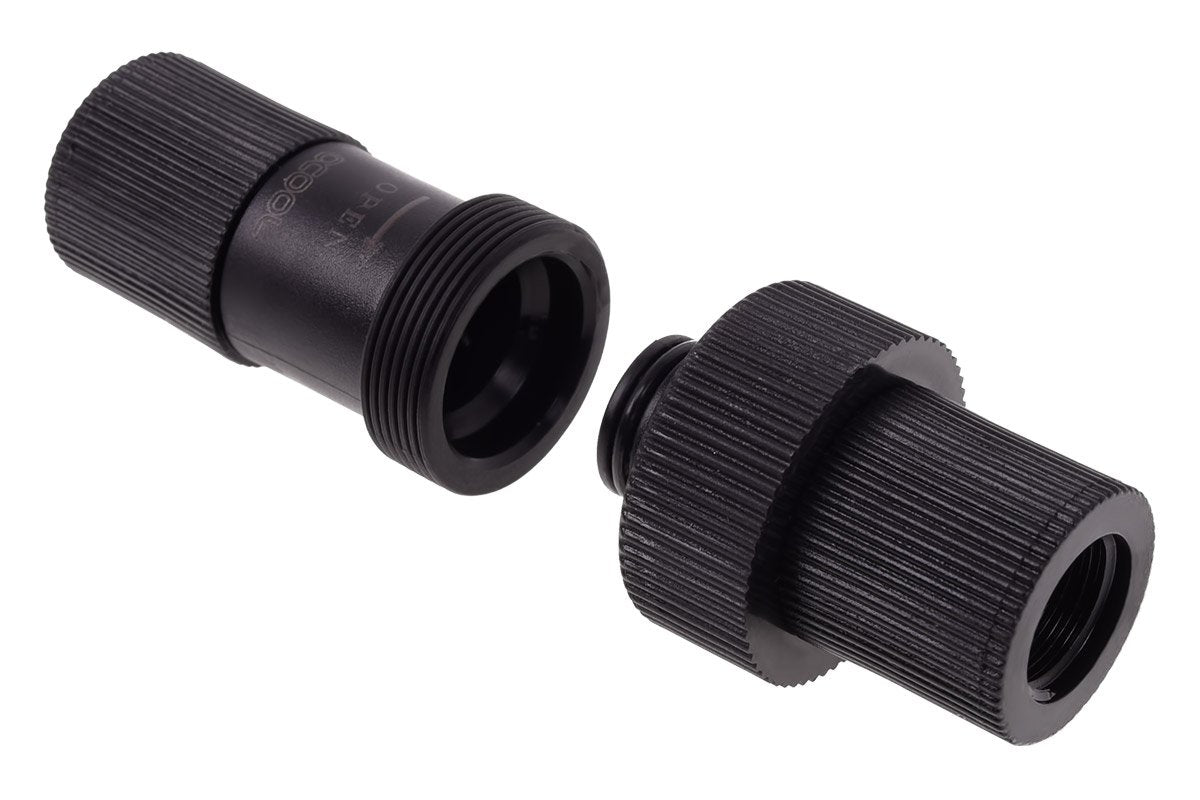 Alphacool G1/4" HF Quick Release Connector Kit, Black