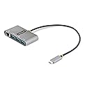 StarTech.com 3-Port USB-C Hub with Ethernet - 3X USB-A - Gigabit Ethernet - USB 3.0 5Gbps - Bus-Powered - 1ft/30cm Long USB Type-C Host Cable - GbE