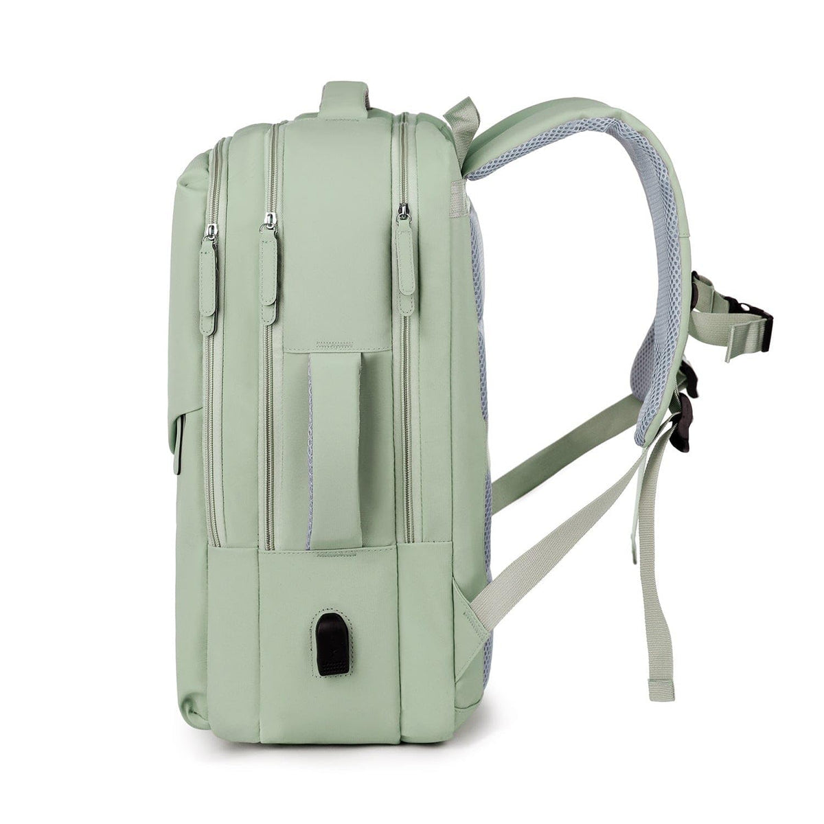 SAHARA - Multi-Compartment Travel & Laptop Backpack with USB Charging Port for Laptops up to 16-inch, Green, (LT00102)