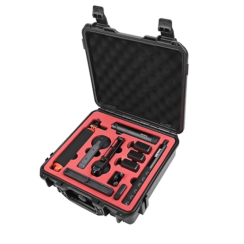 Drogear Waterproof Hard Case for Insta360 X5 Essentials Bundle/X4/X3 | Holds Up to 6 Batteries | Shockproof & Dustproof Protection | Fits Floating