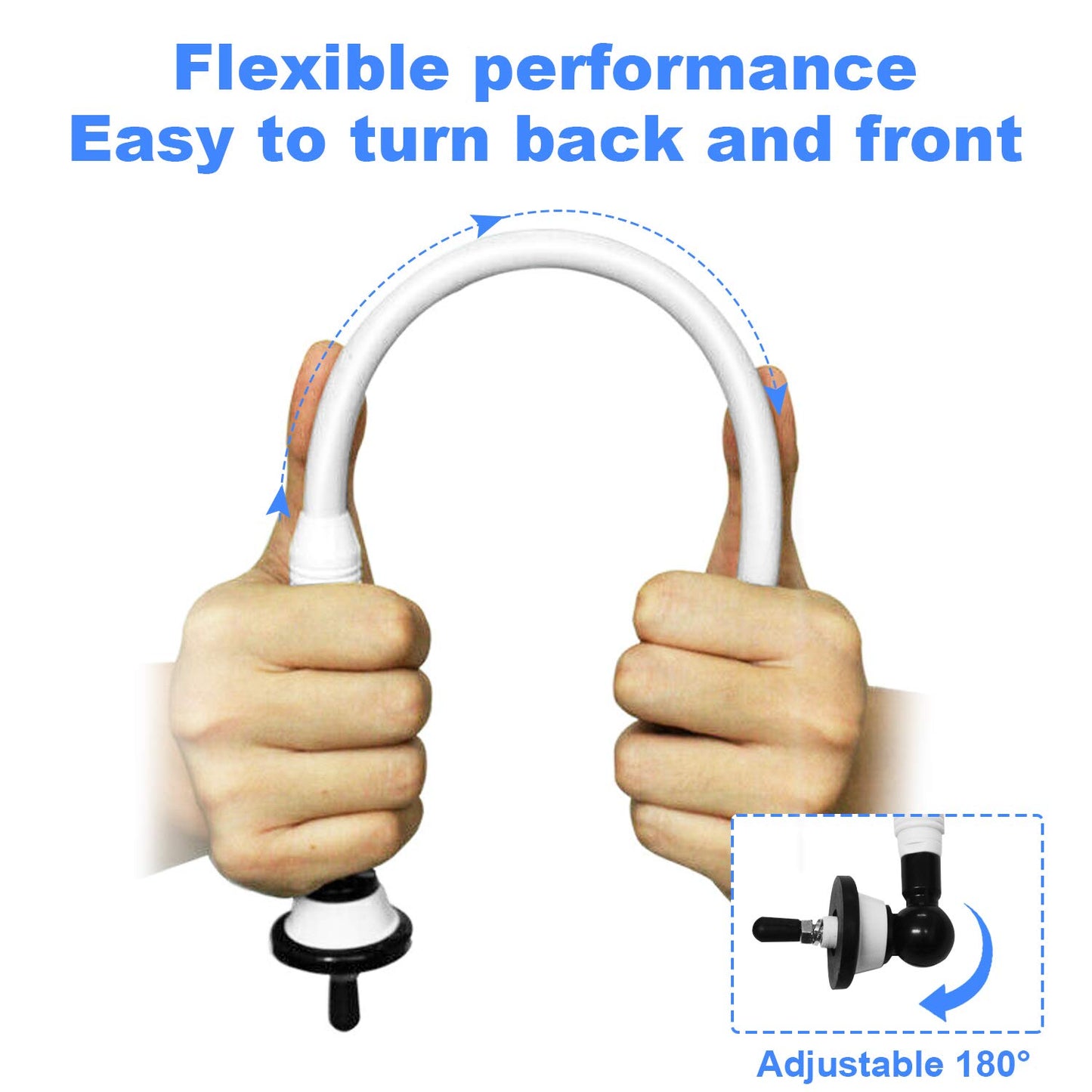 Boat Antennas Waterproof Marine Radio Antenna Car Flexible Rubber Mast FM AM Antenna for ATV UTV RZR SPA Yacht Camper GA057W (White)