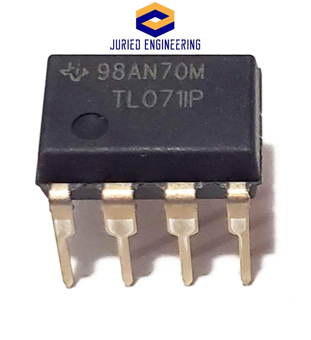 Juried Engineering TL071IP TL071 Low-Noise JFET-Input Operational Amplifier Op Amp Breadboard-Friendly IC DIP-8 (Pack of 5)