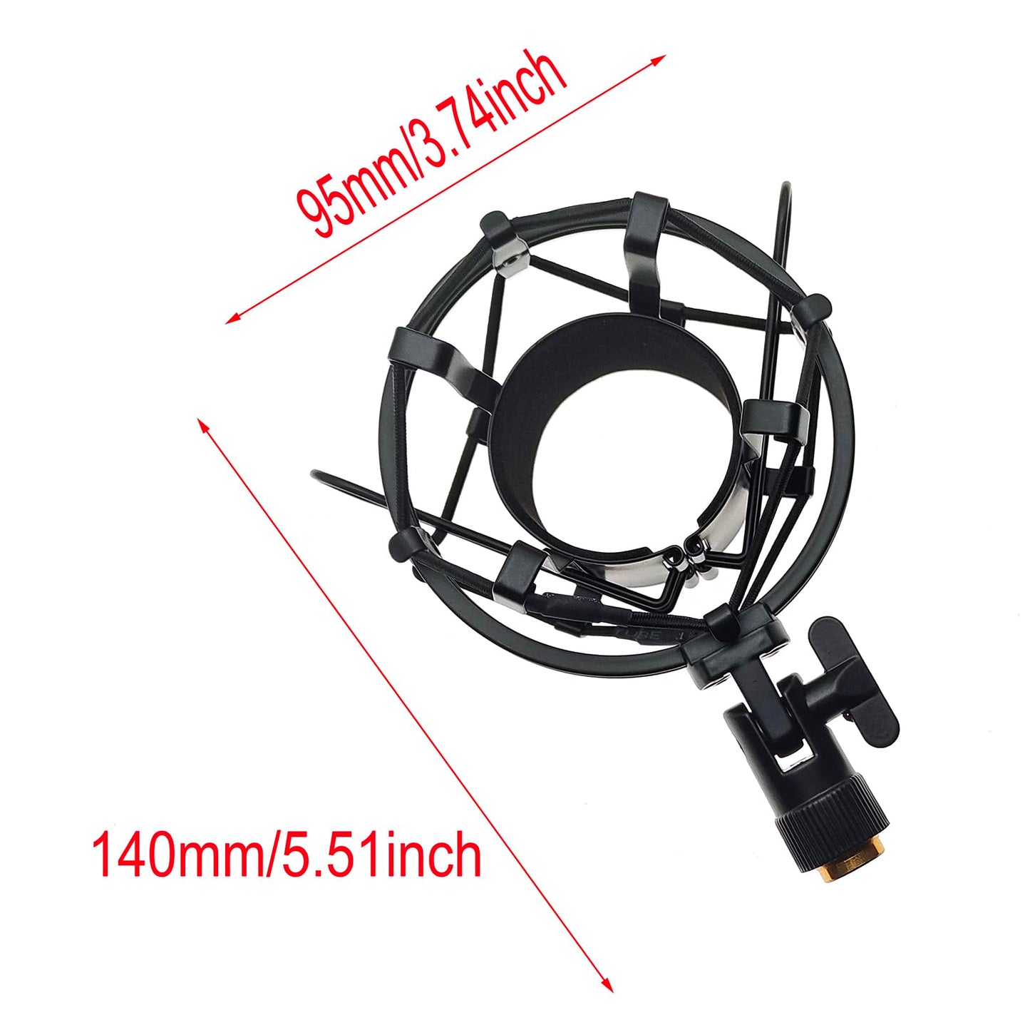 SYCZIOHU Universal Aluminum Alloy Mic Stand Shock Mount for 45-50mm Microphone