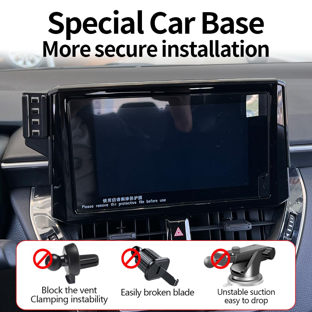 Car Phone Holder for Toyota Corolla 2020-2026?Corolla Cross 2022-2026 Hybrid ?Only 8 inch Screen?Not Fit 10.5 inch?Auto Accessories Navigation