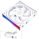 Thermalright TL-M12QRW CPU Fan 120mm Case Cooler, PWM Connector Silent Computer Cooling with S-FDB Bearing,PC Fan with ARGB Mirror Light Effect,Low