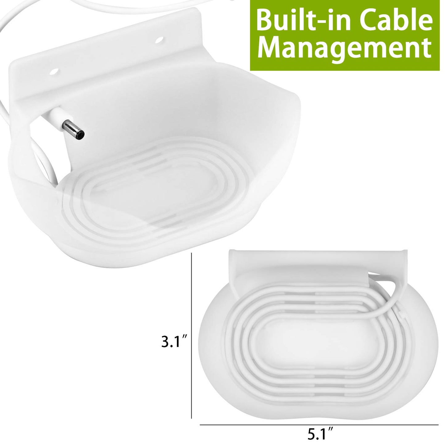 LeongLzt Ouligei Google Nest Audio Speaker Wall Mount/Bracket, in-Built Cable Management System & Easy Installation Speaker Holder Shelf Stand