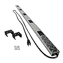Legrand - Wiremold, 10 Outlet Wall Mount, Under Counter, 4 Foot Wiremold Power Pole with Diamond Plate Power Strip Garage, PM48TC