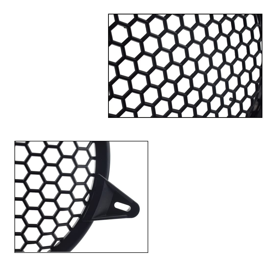 MARRTEUM 12 Inch Plastic Mesh Waffle Speaker Covers with Screws Audio Sub Woofer Grille Net Protector Cover Horn Guard Grills Decorative for DIY Home