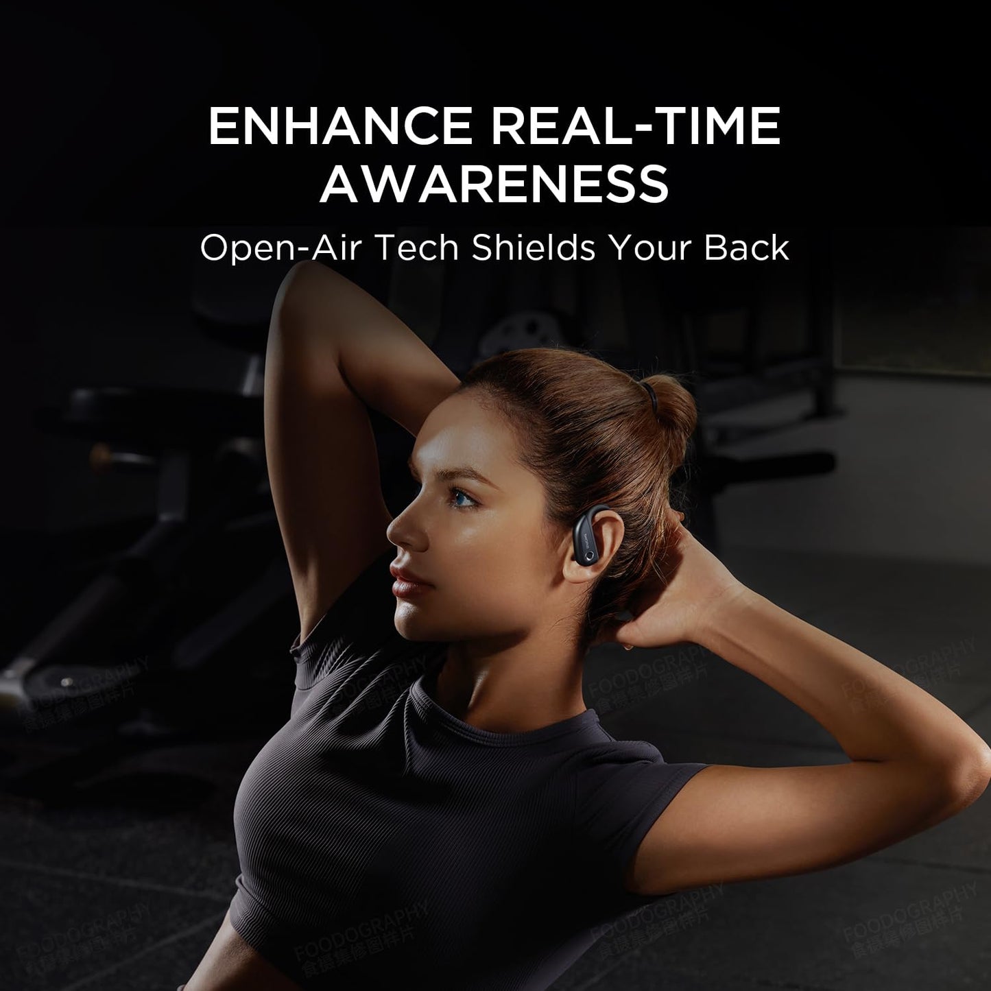 1MORE S50 Fit Open Earbuds, Open-Ear Wireless Bluetooth Headphones Bluetooth 5.3 with 4 Microphone, Light Earbuds with Earhooks for Sports Running…