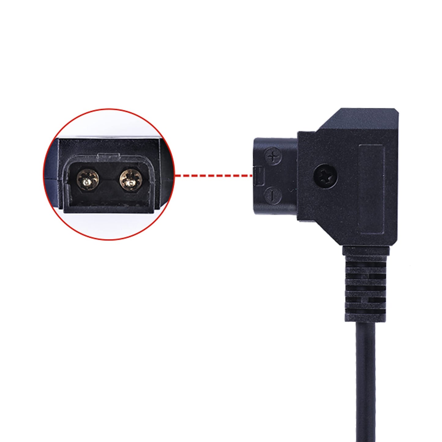 D-TAP to 2 Pin Male Power Cable Suitable for Teradek Z Cam ARRI RED DJI TILTA Paralinx Preston Transvideo Offhollywood Switronix Panasonic (Straight)