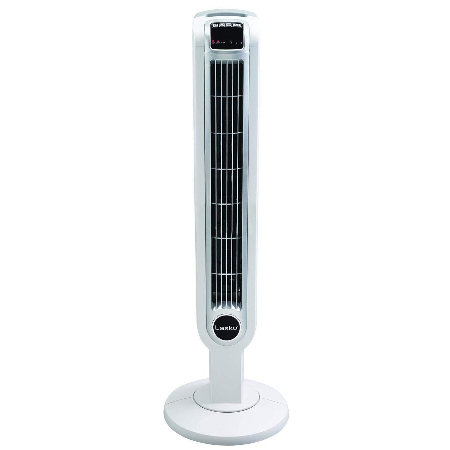 Lasko 36" 3 Speed Programmable Oscillation Tower Fan w/Remote, White (2 Pack)