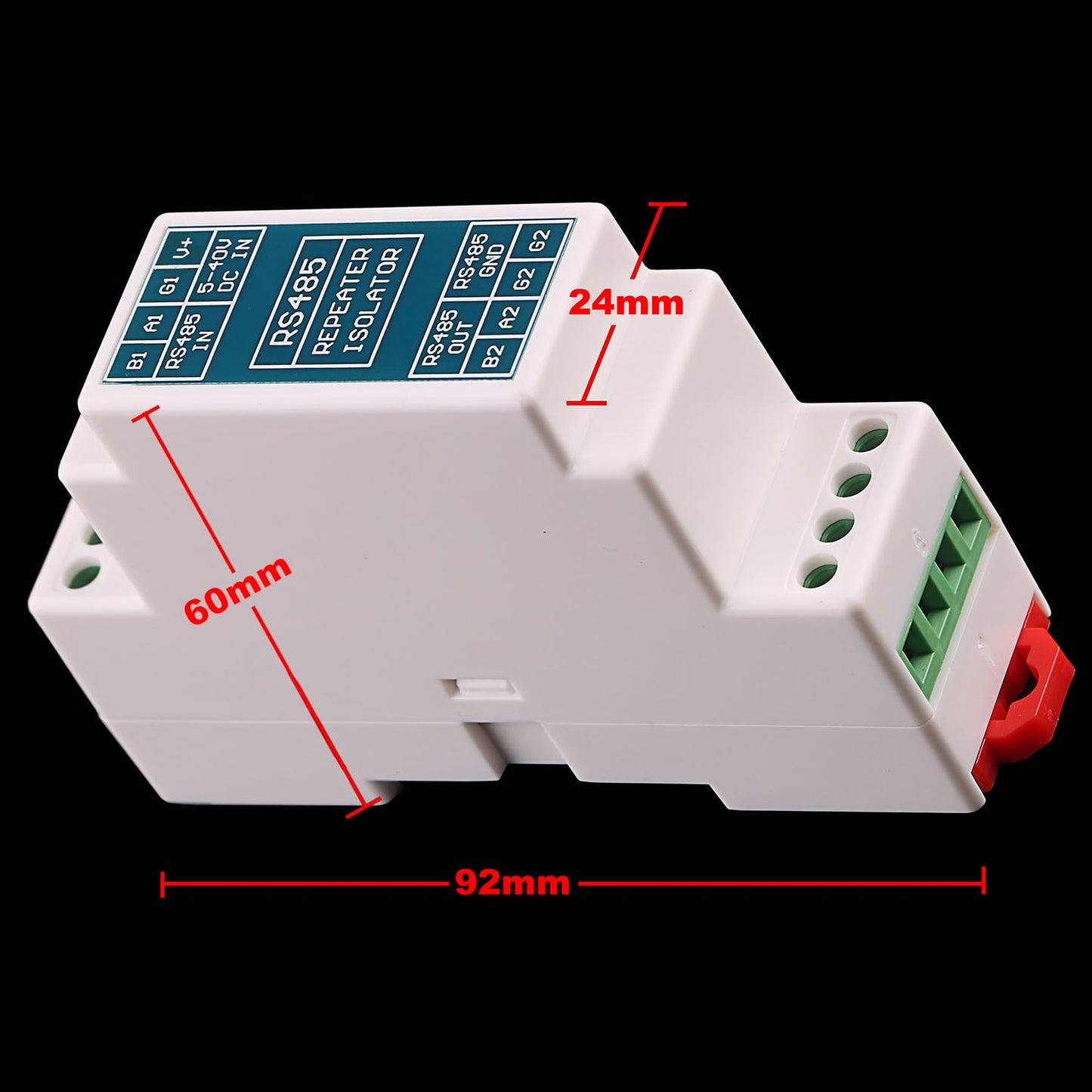 RS485 Repeater Sharer Distributor Hub RS485 Signal Extension Amplification Photoelectric Isolation Anti-Interference (150Kbps)