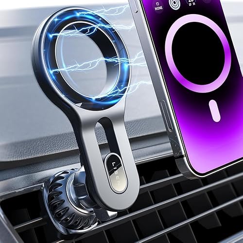 LISEN for MagSafe Car Mount, Magnetic Phone Holder for Car Vent Phone Mount, Air Vent Car Phone Holder Mount, Magnetic Car Phone Holder, Car Phone
