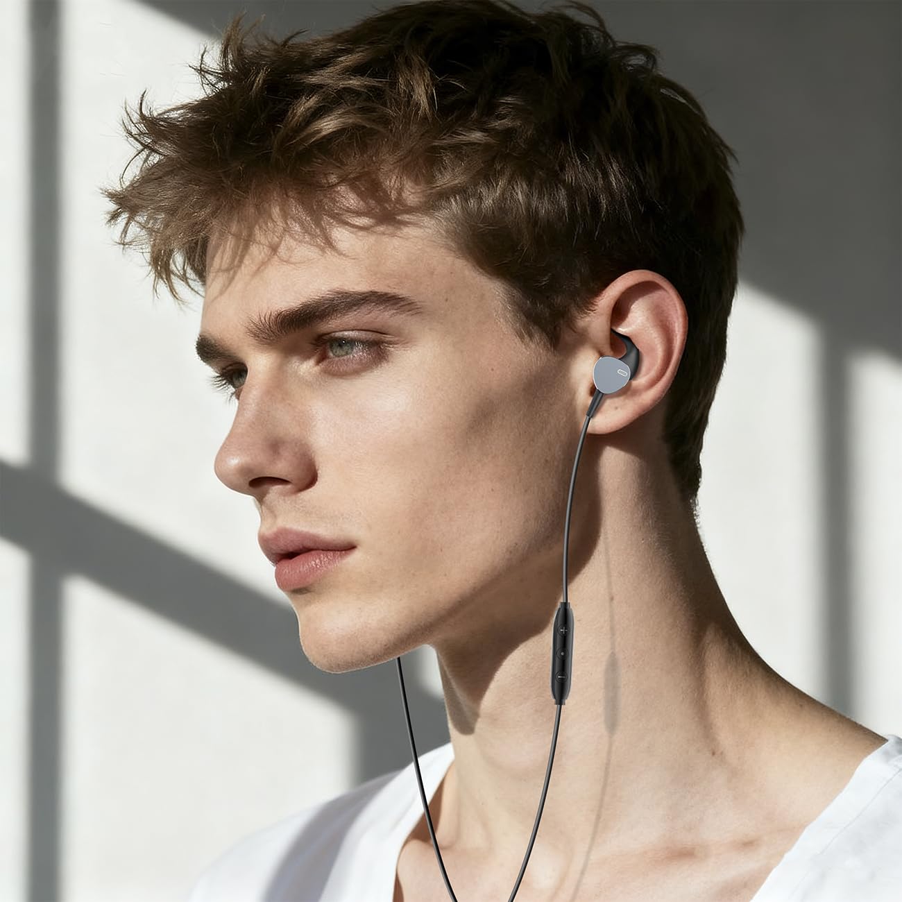 Wired Headphones Deep Bass Noise-Canceling Clear Calls,Multi-Purpose In-Ear Stereo Bass Wired Earbuds with Mic Noise Reduction Compatible with iPhone…