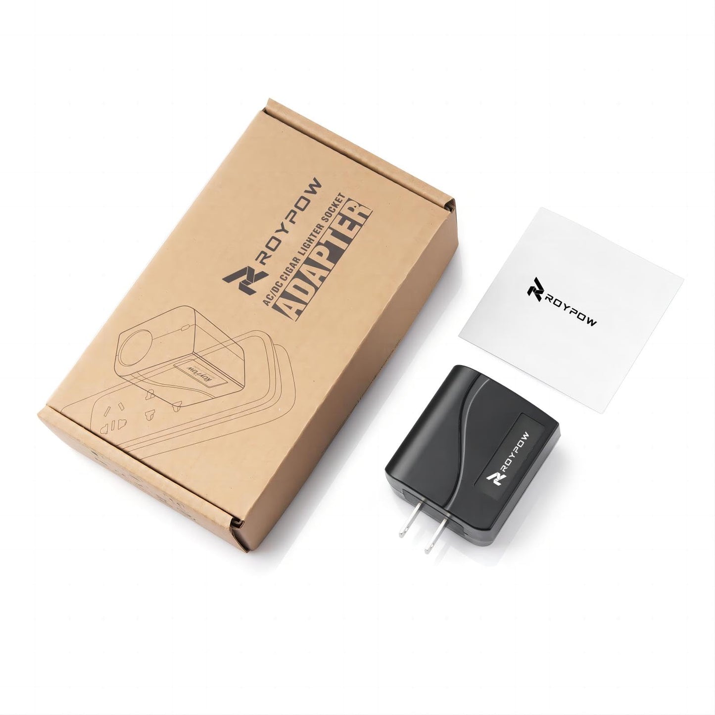 RoyPow AC to DC Converter 24W 2A – 110V/120V to 12V Power Supply Adapter with Car Cigarette Lighter Socket (Not for Pump/Inflator)