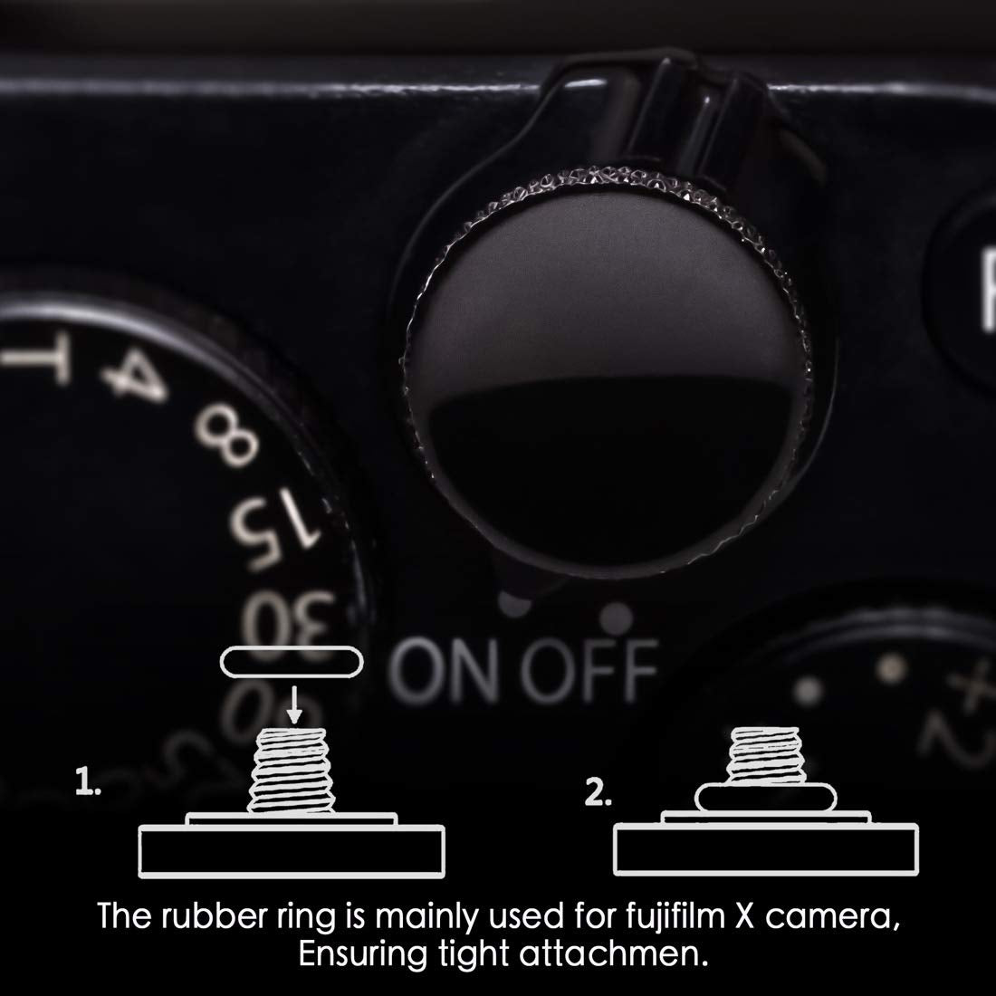Fuji Shutter Release Button Accessories: Fujifilm Camera Soft Shutter Button - Black Shutter Button for Canon Nikon Leica Film X100V X100F Xt5 Xt4 Xt3