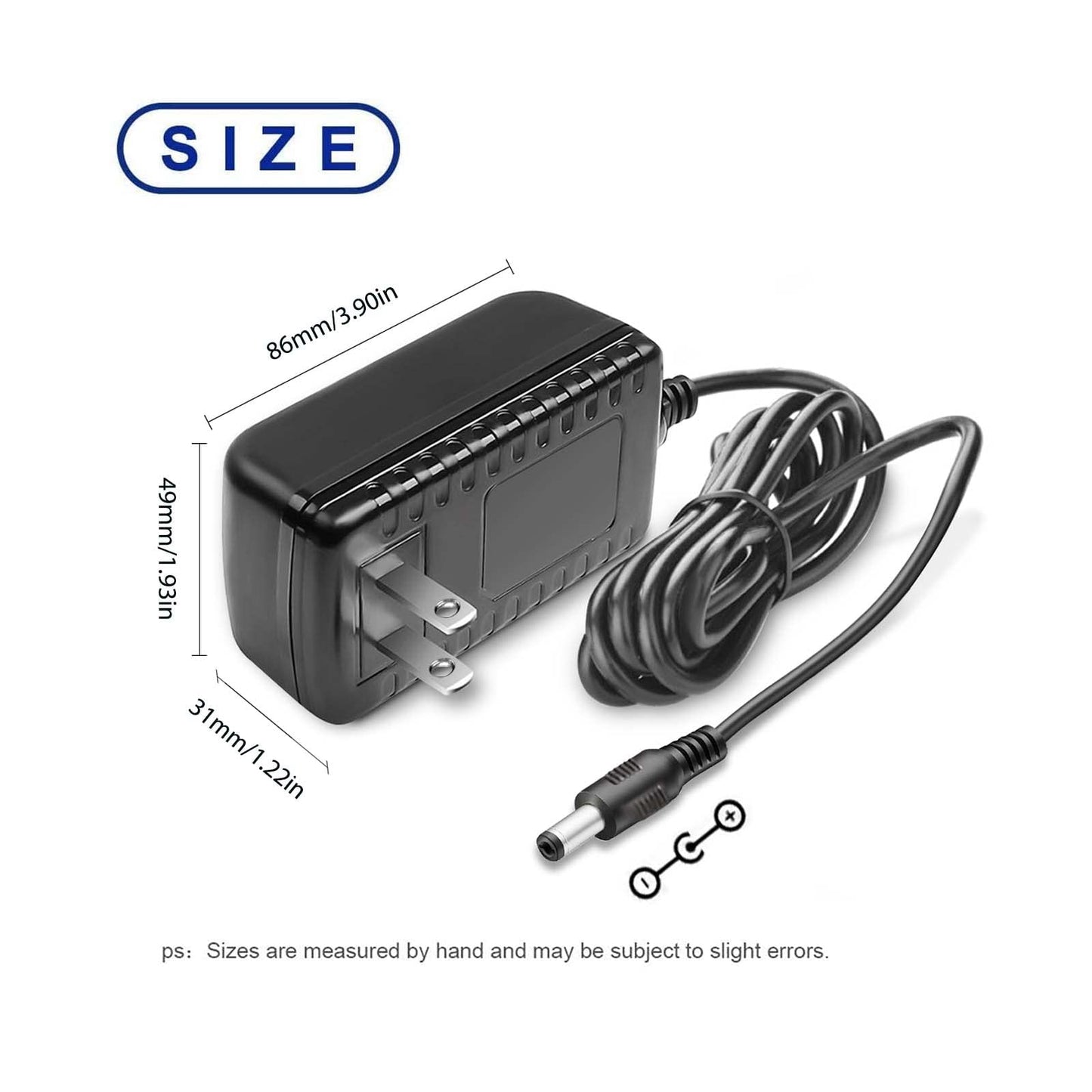 Replacement 12V AC DC Power Cable Cord for Seagate Hard Drive, Freeagent Goflex, WD Western Digital My Book External Hard Drive Adapter Power Supply…