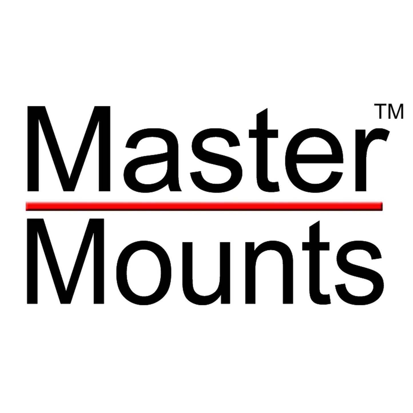 Master Mounts 110 Low Profile - Fixed/Flat TV Wall Mount LED LCD Fits up to 50" and 66 Pound Screens VESA 75x75 100x100 200x100 200x200 (Black)