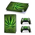 Glossy Protective Vinyl Decal Skin/Stickers Wrap Cover for PS5 Skin Stickers Full Body for PlayStation 5 Console and 2 Controllers (PS5 Digital