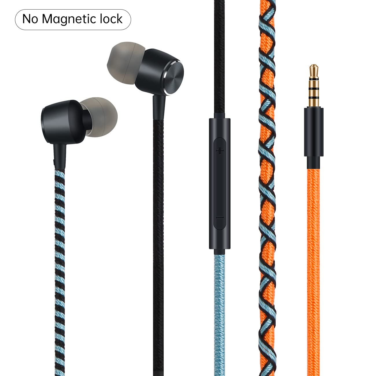 URIZONS Cute Colorful Earbuds Girls Headphones with Microphone - Braided in-Ear Earphones Compatible with Cell Phones Laptop Tablets Smartphones…