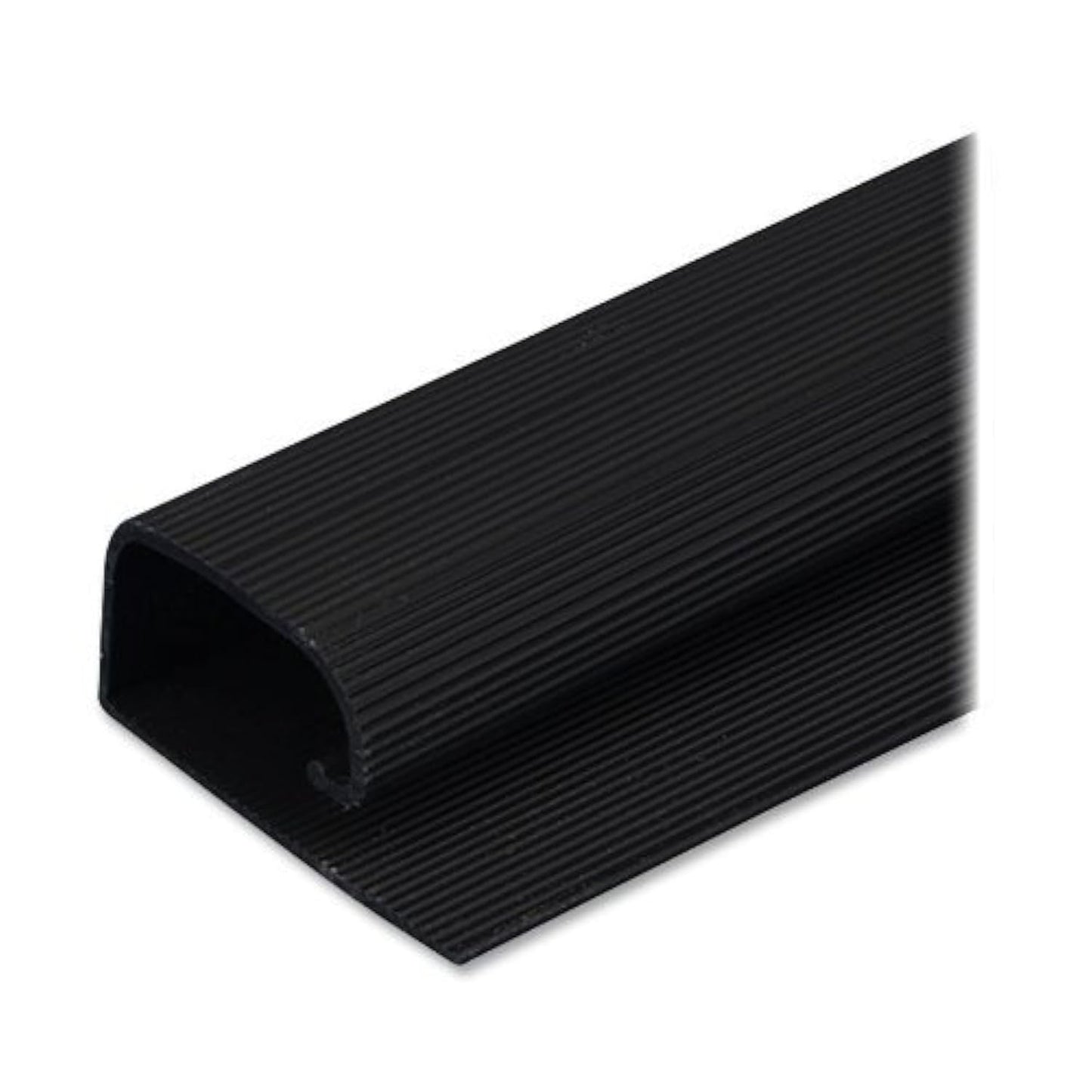 CordAway Channel, Non-Locking, 2-3/8" J Style, 1-1/8" x 48", Self-adhesive, Black, 1/Pack (00205)