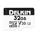 Delkin Devices Hyperspeed 32GB Micro SD Card with Adapter - 100MB/s Read, UHS-I (U3, V30), 4K & Full HD for Smartphones, Tablets, GoPro, and Dash Cam