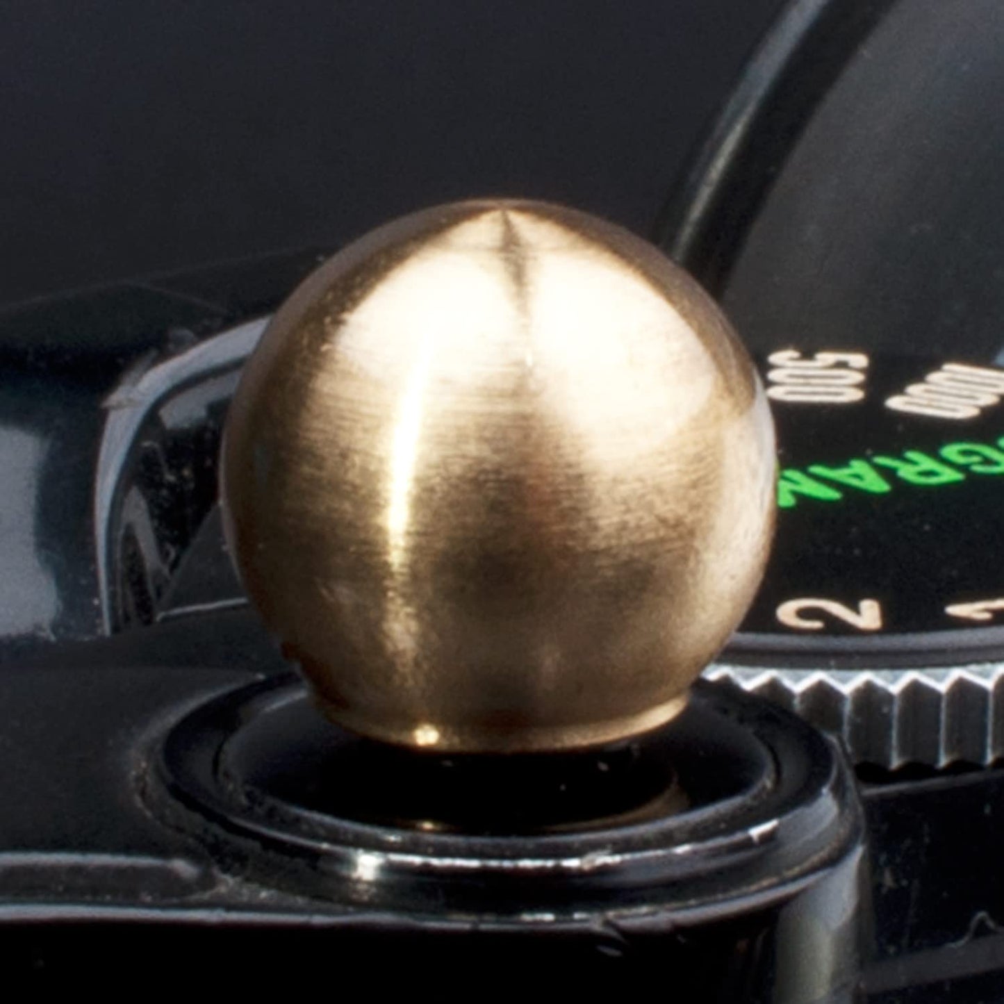 Upscale Delicate Ball Shape Camera Soft Shutter Button, Copper Soft Shutter Release Button 2PCS Golden
