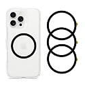 3 Pack,Universal Metal Ring Sticker for Wireless Charger&Magsafe Sticker,Magnetic Ring for Phone Case,Compatible with iPhone/Samsung/Android