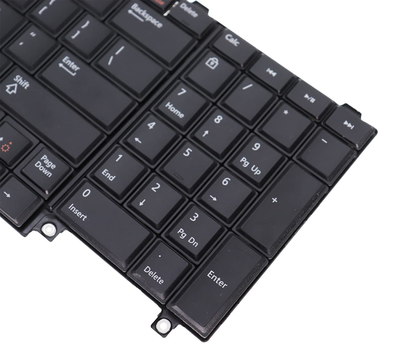 LeFix US Non-Backlit Keyboard with Pointer Compatible with Dell Latitude E6520 E6530 E6540 E5520 E5520M E5530|Orange Print of Function