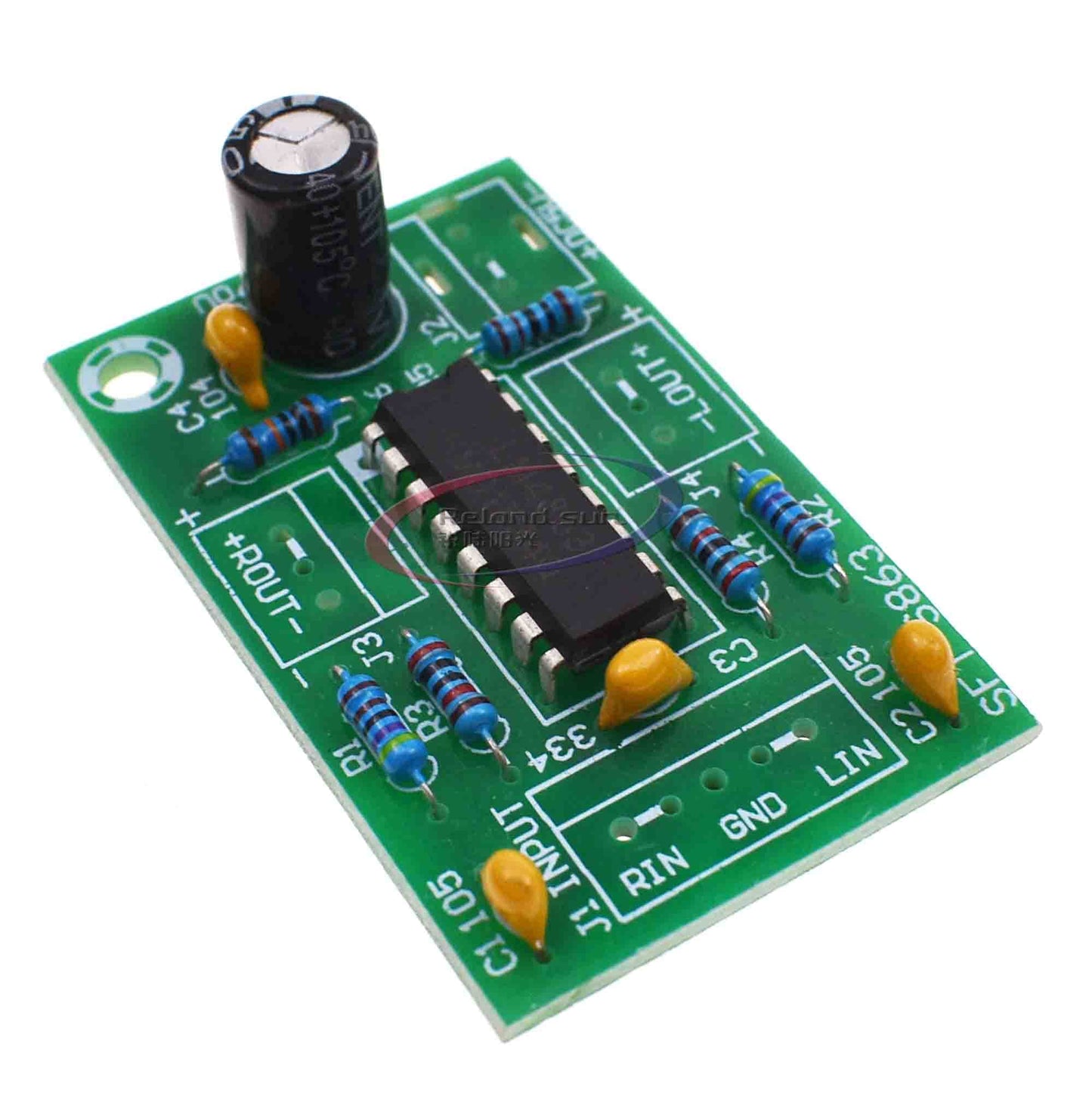 Reland Sun 1 Piece LM4863 Small Power Amplifier Board 3-5V Power Amplifier Module USB Power Supply Class AB Audio Amplifier 3 +3 W