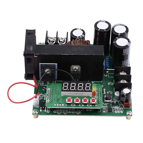 Akozon Boost Module, 900W DC High Control Boost Converter DIY Voltage Module Regulator