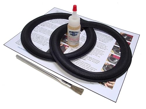 Springfield Speaker Foam Surround Edge Repair Kit - 2 Speaker Kit - 8 Inch - Compatible with Genesis 1, 2, 3, 4, 33, 11, 210, 22, 44, 320, 1 +, 2 +, 3