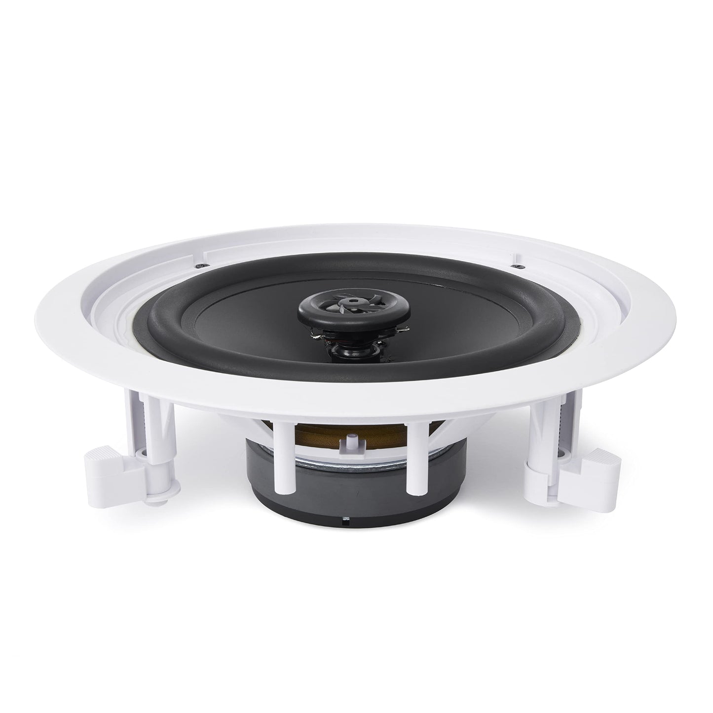 Pyle Pair Flush 8” Mount In-wall In-ceiling 2-Way Home Speaker System Spring Loaded Quick Connections Dual Polypropylene Cone Polymer Tweeter Stereo