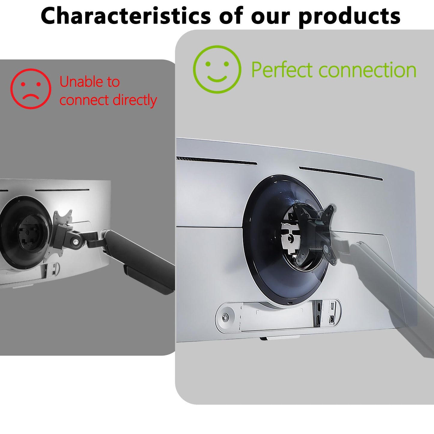Odyssey OLED G9 VESA Mount Adapter Compatible with Samsung OLED G9 49-inch Monitors?Fits G91SD G93SC G93SD G95SC and G95SD ?- 75x75 to 100x100 Wall