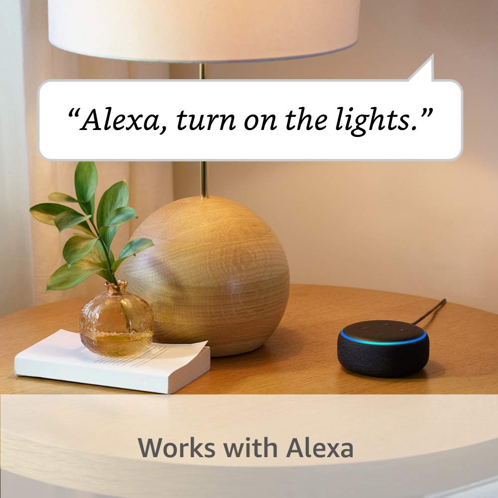 Ring A19 Smart LED Bulb - Energy-efficient with 800 lumens of white light, works with Amazon Sidewalk, White